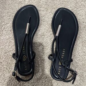 Katy Perry Collections Sleek Black Sandals